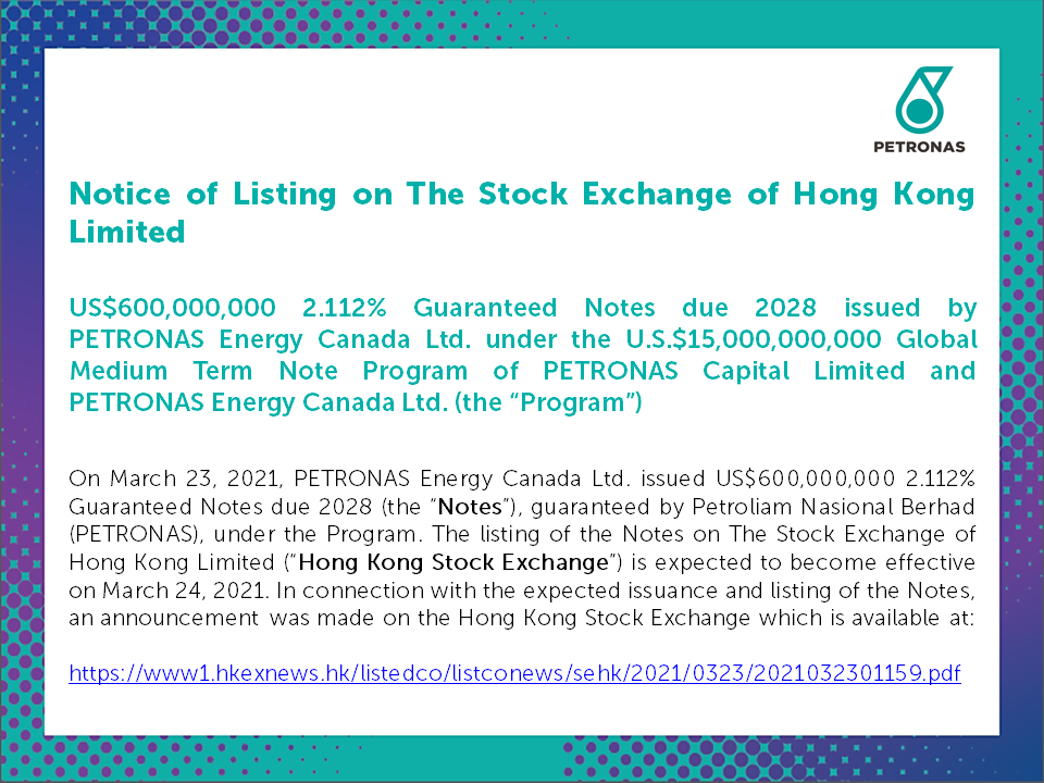 Notice of Listing on The Stock Exchange of Hong Kong Limited